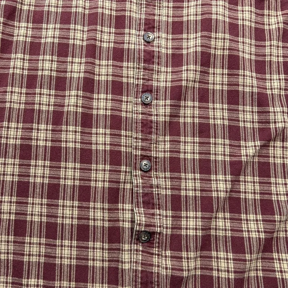 Duluth Trading Free Swingin Relaxed Fit‎ Flannel Shirt Mens 3XLT Long Sleeve Red
